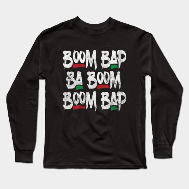 Boom Bap Hip Hop Long Sleeve T-Shirt by analogdreamz